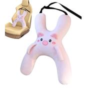Children Travel Pillow, Adjustable Plush H Shape Headrest With Ergonomic