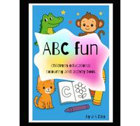 Children's alphabet colouring activity book