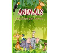 Children's Animal Themed Coloring Pages (Marker Bleed Proof): Illustrations Of Animals (50+ pages)