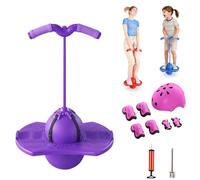 Children's Balance Jumping Ball, Non-Slip Bouncing Ball with Handle and Pump, Safe Hopper Toy for Kids Ages 5+, Boys Girls and Adults Fitness Coordination Balance Training (A3)