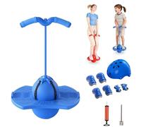 Children's Balance Jumping Ball, Non-Slip Bouncing Ball with Handle and Pump, Safe Hopper Toy for Kids Ages 5+, Boys Girls and Adults Fitness Coordination Balance Training (A5)