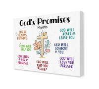 Children's Bible Verse Art, “I Am With You” Scripture Print for Kids Room, Nursery and Christian Classroom Decor (Framed,12x18inch(30x45cm))