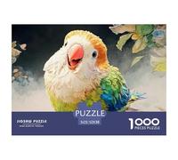 Childrens Book Illustration Adorable Parrot 1000 Pcs Ökopapier Puzzle Cute Parrot Stressabbau Kreatives Spiel Puzzles Als Wohnaccessoires 52x38cm/1000pcs