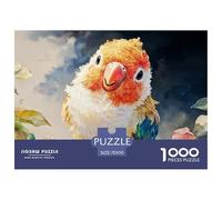 Childrens Book Illustration Adorable Parrot 1000 Pcs Stabiler Karton Puzzle Cute Parrot Stressabbau Kreatives Spiel Puzzles Als Geburtstagsgeschenke 70x50cm/1000pcs