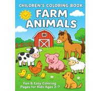 Children's Coloring Book Farm Animals