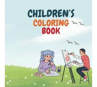 Children's coloring book: simple & cute animals coloring book age 3-10