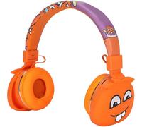 Children's Cute Cartoon Headphones Orange Kids Noise Canceling Reduction Isolation Foldable Headphone for Children Kids Study Travel Music