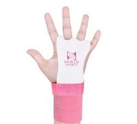 Children's hand pads for children, gymnastics, a pair of leather gloves for chin-ups, Crossfit, boxing, gym, strength training, Color pink, XS