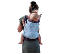 Children's Hop Back Bag Basic Zig Zag Turquoise