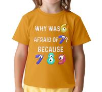 Children's Humor Math Pun T Shirt 6 7 8 Joke Short Sleeve Top Pines de Solapa, amarillo, 6-7 años
