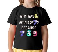 Children's Humor Math Pun T Shirt 6 7 8 Joke Short Sleeve Top Pines de Solapa, Negro , 12-13 años