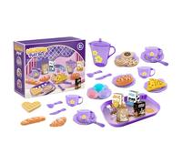 Childrens Kitchen Toys - Pretend Tea Party, Mini Cookware, Creative Imaginative Cooking Activity Set Kids, Engaging Home Simulation Play Experience Bundle for Boys Girls Birthday Christmas Indoor Play