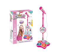 Children's Microphone Set - 39.37 Inch Adjustable Microphone Stand | ABS Kids Karaoke Toy - Creative Singing Microphones with Stand For Boys Girls Music Learning Fun Entertainment Use