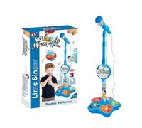 Children's Microphone Set - 39.37 Inch Adjustable Microphone Stand | ABS Kids Karaoke Toy - Creative Singing Microphones with Stand For Boys Girls Music Learning Fun Entertainment Use
