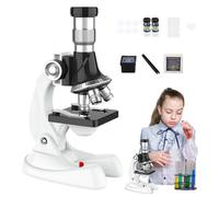 Children's Microscope | 100X 600X 1200X Monocular Optical Microscopes | Compound Monocular Microscopes For Kids 8+ | Elementary School Science Experimental Toy Biology Microscope