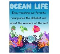 Children's Ocean Life Animal Alphabet Coloring Book