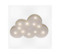 Children's Room Decor LED Cloud Night Light - Battery-Powered Table Lamp for Kids (White Glow)