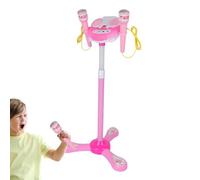 Childrens Singing Microphone Stand | Kids Music and Microphone Set | Childrens Microphone Stand Playset Childrens Adjustable Microphone Stand Kids with Stand Stand for Kids