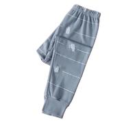 Children's Small Children In The Fall and Winter Cute Printing Cotton Wool Single Pants Warm Home Pajama Pants Boda Pantalones Niño, marine, 5-6 años