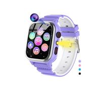 Children's smartwatch with 26 games, HD camera, for boys and girls from 3 to 12 years old, Christmas and birthday gift, purple