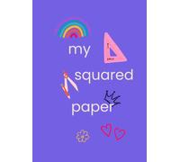 Children's squared paper workbook for maths practice and study, Purple A4 110 pages