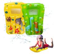 Childrens Surf Board, Dwafill 2 Piezas Tabla Surf Niño Hinchable, Tabla Inflable Decathlon Niño, Bodyboard, para Toboganes Acuáticos Hinchables, Playas, Piscinas, Parques Acuáticos (Amarillo Verde)