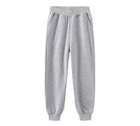 Children's Sweatpants Solid Color Summer and Spring Casual Pants for Boys and Girls Medium Children Boys Black Pants Thermojeans, gris, 9-10 años