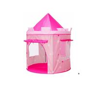 Children's tent in the shape of a pink castle, play teepee for garden and home VHV