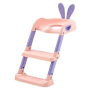 Children's Toilet Seat - Compact Bathroom Trainer | Toilet Trainer With Stairs | 2 In1 Potty Training Seat With Step Stool Ladder | Toddler Toilet Seat With Anti Slip Pad For 6 Months