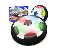 Children's Toys Hover Soccer Ball (set of 2) Battery Powered Air Floating Football with LED Light and Soft Foam Bumper Indoor Outdoor.