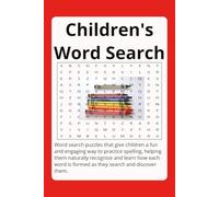 Children's Word Search: Word searches with easy to read print about subject matter geared for children. Themed puzzles like farm animals, countries, ... great for vacations and to pass time