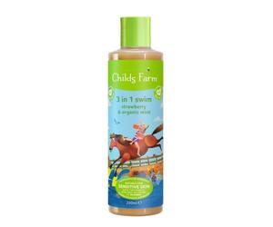 Childs Farm 3en1 Gel de ducha, champú y acondicionador para después del baño fresa y menta 250 ml