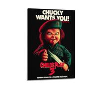 Child's Play 3 Movie Póster de Pared en Lienzo Decoración, Pintura, Arte, Dormitorio, Salón, Oficina, Pinturas, Decoración Moderna del Hogar Arte de Pared Impresión 08 x 12 Pulgadas (20 x 30 cm)