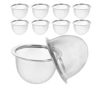 CHILDWEET 10 Infusores de Té de Acero Inoxidable Reutilizables Cesta de Malla Fina para Infusión de Té Suelto en Cócteles y Jugos