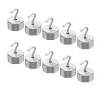 CHILDWEET 10 Piezas Juego de Pesas de Calibración de Precisión para Laboratorio, Cromadas, Resistentes al Desgaste, 10 Gramos, Accesorio para Básculas Digitales, Uso en Investigación
