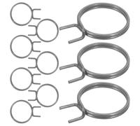 CHILDWEET 10 Unidades Muelle para Manilla de Puerta Antirrobo de Acero Inoxidable Plata Instalación Fácil y Seguridad Mejorada para Uso Hogar
