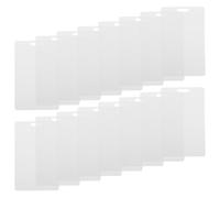 CHILDWEET 100 Tarjetas de Pvc en Blanco Fáciles de Escribir y Pintar, Tamaño 86x54mm, Ideales para Etiquetas de Obsequio en Bodas y Festivales