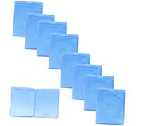 CHILDWEET 15 cajas de almacenamiento para CD y DVD, caja de plástico Blue Ray, organizador para uso en casa y oficina