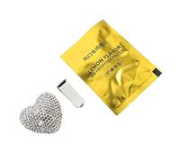 CHILDWEET 1pieza Clip Aromático De Perfume Para Ventilación De Automóviles Diseño Forma De Corazón y Decoración De Rhinestones Ambientador De Rejilla Para Relajar y Mantener El Enfoque