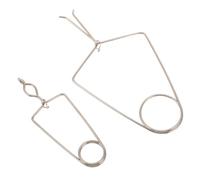 CHILDWEET 2 Abrazaderas de Metal para Reparación de Flautas y Clarinetes, Soporte de Soldadura de Alta Precisión Diseño de Sujeción Precisa, Color Plata