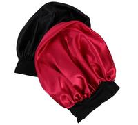 CHILDWEET 2 Gorros de Satén para Dormir Mujer, Multiusos, 42cm, Elásticos, Protección contra Quiebre de Cabello para Uso en Casa y Descanso