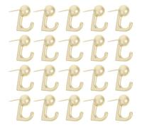 CHILDWEET 20 Chinchetas Decorativas de Aleación de Zinc Doradas, Resistentes y Ligeras para Colgar en Tablero de Corcho o Panel de Anuncios