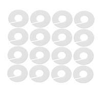 CHILDWEET 20 piezas Divisores Redondos para Perchas Organizadores de Armario Unisex para Ropa Separadores para Gavetas y Estantes Color Blanco
