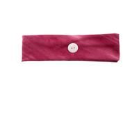 CHILDWEET 4 Diademas de Algodón Transpirables y Suaves para Mujer, Banda Cabello Deportiva con Botón para Mascarilla, Adecuado para Uso al Aire Libre y Diario