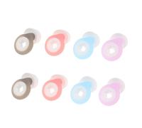 CHILDWEET 4 Juegos Tapones Oídos y Diseño en Forma de Abanico Reutilizables de Silicona con Estructura de Doble Capa Antideslizantes para Deportes y Carreras bajo Lluvia