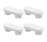 CHILDWEET 4 Piezas Asiento de Inodoro Blanco de Plástico Amortiguación y Reducción de Ruido para Baño, Diseño Versátil y Cómodo para Tapa de Wc