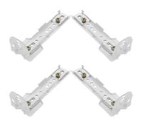 CHILDWEET 4piezas Soportes de Pared para Cortina Doble de Unidades con Fijación Lateral para Barras de Cortinas Habitaciones Baños y Salas Soporte Resistente para Rieles