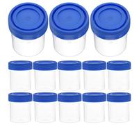 CHILDWEET 50 Vasos de Plástico de 40 Ml con Tapa Recipientes para Recolección de Muestras Médicas Resistentes y Sellados Accesorios para Pruebas de Infección con Color Color Aleatorio