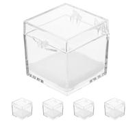 CHILDWEET 5piezas Caja de Muestras Minerales para Coleccionistas Estuche de Exhibición de Rocas Pequeño Estuche de Almacenamiento de Cristales para Colección de Gemas y Mineralogía