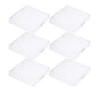 CHILDWEET 6 Piezas Caja para Mariposas Vitrina para Insectos de Plástico Transparente con Tapa Abatible, Alta Transparencia, Conservación Sellada, Portátil, para Colección de Mariposas